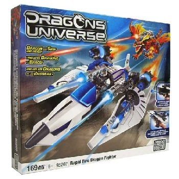 Mega Bloks Dragon Battle - Orrustuþota og Dreki Leikfang