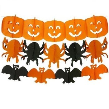 Bl&ouml;ndu&eth; Halloween Skrautlengjur &ndash; 300 cm (6 stk.)