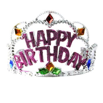 HAPPY BIRTHDAY k&oacute;r&oacute;na - M&oacute;del 3 (12 stk.)
