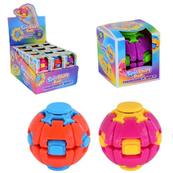 SPIN & POP FIDGET SPINNER BOLTI - SPIN SHIFT BALL - &Iacute; BOR&ETH;BIRTINU (24 STK.)