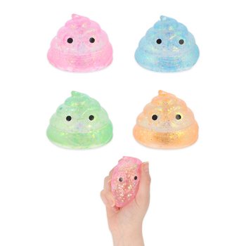 KREISTIK&Uacute;KUR ME&ETH; SUGAR GEL GLITURFYLLINGU - LITABL&Ouml;NDUN - &Iacute; BOR&ETH;STANDI (12 STK.)