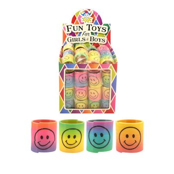 LÍTIL SMILEY GORMALEIKFÖNG Ø3.5 CM Í SÝNINGARKASSA (60 stk.)