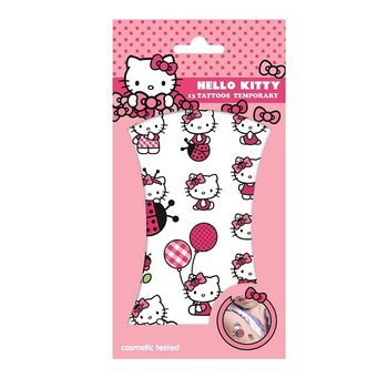 HELLO KITTY Tímabundin Húðflúr - Stærð 20 x 10 cm (10 stk.)