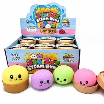 RAGE - St&oacute;rar kreistubollur (Squishy Dumplings) (St&aelig;r&eth; 8.5 x 8.5 x 4.8 cm) - Viral 2026 Fidget Toy (12 stk.)