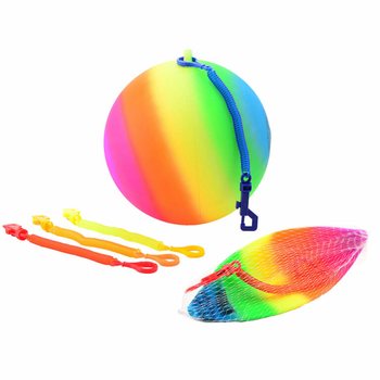 REGNBOGABOLTI ME&ETH; SN&Uacute;RU / BUNGEEBOLTI &Oslash;23 Cm (36 stk)