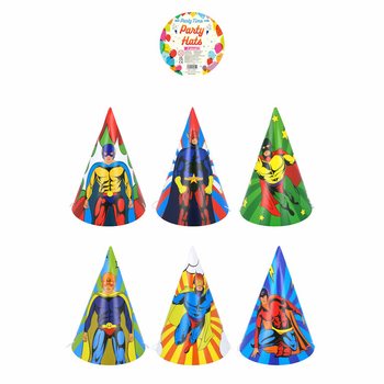 PARTYHATTAR - OFURHETJU BLANDA (120 stykki)