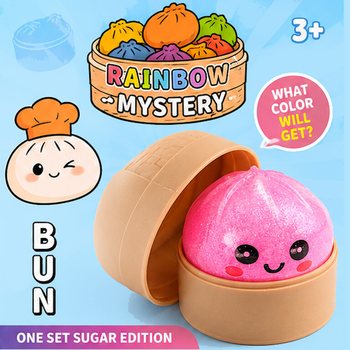 RAGE - Squishy SUGAR EDITION Bun Dumplings LITLIR (5.3 x 5.3 x 4.1 Cm) Viral 2026 Fidget Toy (24 stk.)