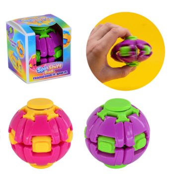 SPIN & POP FIDGET SPINNER BOLTI - SPIN SHIFT BALL - &Iacute; BOR&ETH;BIRTINU (24 STK.)