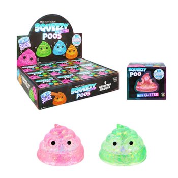 KREISTIK&Uacute;KUR ME&ETH; SUGAR GEL GLITURFYLLINGU - LITABL&Ouml;NDUN - &Iacute; BOR&ETH;STANDI (12 STK.)