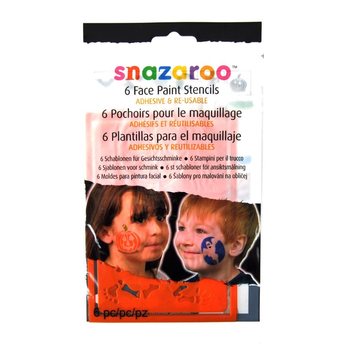 SNAZAROO - 6 Skabel&oacute;nar fyrir Andlitsm&aacute;lun (12 stk.)