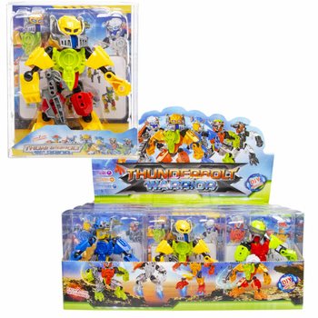 THUNDERBOLT ROBOT WARRIOR LEIKFANGI Í DISPLAYI (12 stykki)