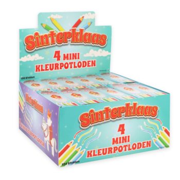 Sinterklaas litabl&yacute;antar 4 stk. &iacute; s&yacute;ningarkassa (120 stk.)
