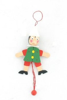 Skoppari Pinocchio &uacute;r tr&eacute; - Jumping Jack (4 stk.)