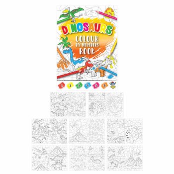Litabók Litað eftir tölum - Risaeðla (48 stykki)