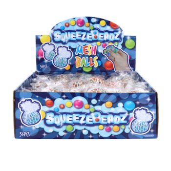 SQUEEZY BEADZ NETBOLTAR &Iacute; S&Yacute;NINGARKASSA (36 stk.)
