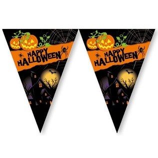 Happy Halloween Fánaborði - 2,3 Metrar (6 stk.)