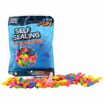 AQUA FUN - 100x Sj$lflokandi vatnsbl#$rur (6 stk)