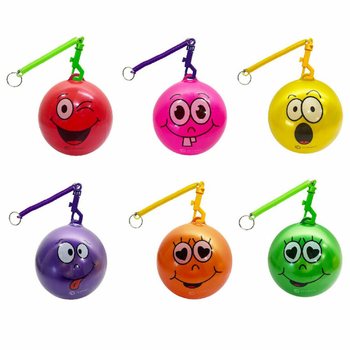 SMILEY BOLTI ME&ETH; SN&Uacute;RU / BUNGEE BOLTI &Oslash;23 cm (10 stk.)