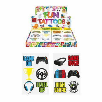 Gamer Fun Húðflúr Displaybox (96 blöð)