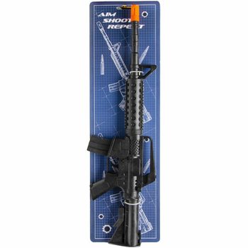 M16 skröltbyssa á spjaldi (6 stykki)