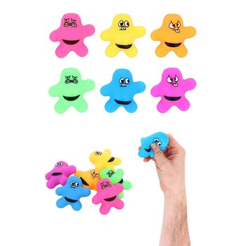 SQUEEZY SPLAT MAN - BLANDA&ETH;IR LITIR - &Iacute; DISPLAY (24 stk.)