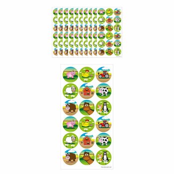 FUN STICKERS - BOERDERÍS LÍMMIÐAR - 18 LÍMMIÐAR Á ÖRK (10 stk.)