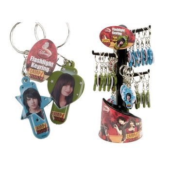 CAMP ROCK SKÍNANDI LYKILHRINGIR Í DISPLAY (36 stk.)