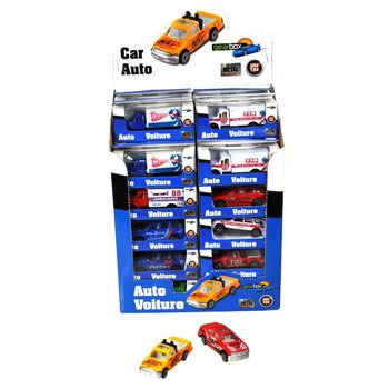 Die-Cast málmbílar í sýningarkassa (36 stk.)