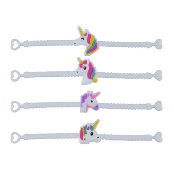 EINNHYRNINGA SILÍKON ARMBÖND FYRIR BÖRN (100 stk.)