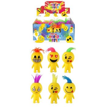 Lýsandi Squeezy Smiley Dúkkur í Sýningarkassa (12 stk.)