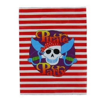 10 Afmælispokar - Pirate Party (6 sett)