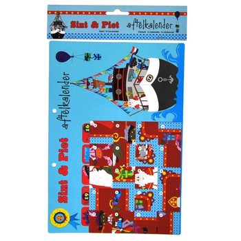 Sinterklaas & Piet Ni&eth;urtalningardagatal - M&oacute;del 2 (9 stk.)