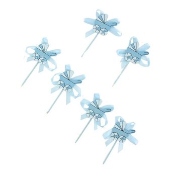 Cupcake-pinni fyrir F&aelig;&eth;ingu - Bl&aacute;r Barnavagn (12 stk.)