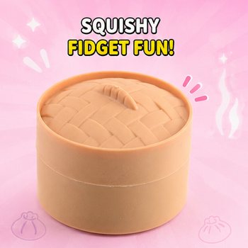 RAGE - Squishy SUGAR EDITION Bun Dumplings LITLIR (5.3 x 5.3 x 4.1 Cm) Viral 2026 Fidget Toy (24 stk.)