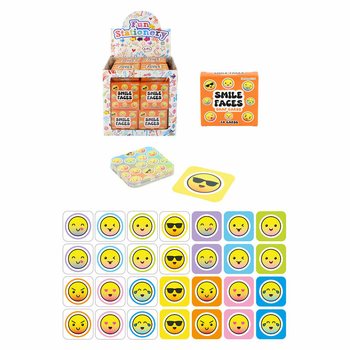 LÍTILL MINNISSPIL - GERÐ: SMILEY - Í DISPLAY (64 stk.)