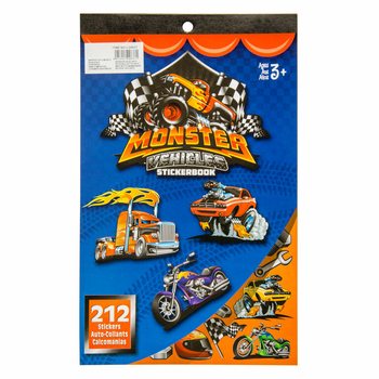 Monster Truck límmiðabók 212 hlutar (12 stk.)