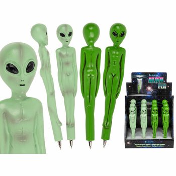 Alien 3D kúlupennar í sýningarkassa (12 stk.) - MEGASLÁTTUR