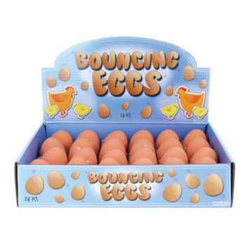 Hoppiboltar &iacute; Eggjaformi &iacute; s&yacute;ningarkassa (24 stk.)