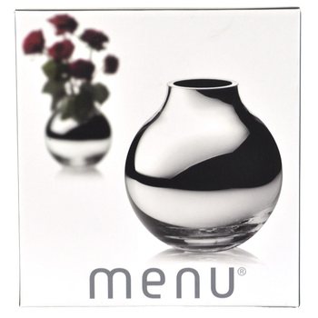 MENU Kringl&oacute;ttur Silfurvasi | L&uacute;xus K&uacute;luvasi B2B