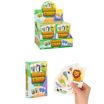 ANIMAL SNAP SPILAKORT - D&Yacute;RASPIL ME&ETH; 36 SPILUM - &Iacute; BOR&ETH;STANDI (12 stk.)