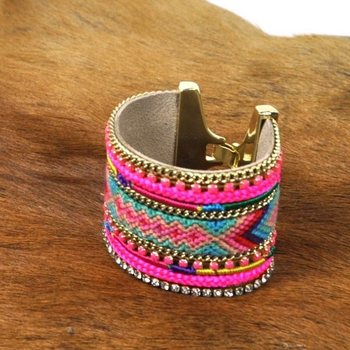 Lúxus armband fuchsia (1 stk.)