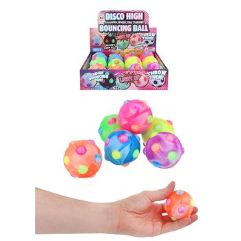 L&yacute;sandi Disco Hoppbolti - 6cm - Skj&aacute;r 12 stk.