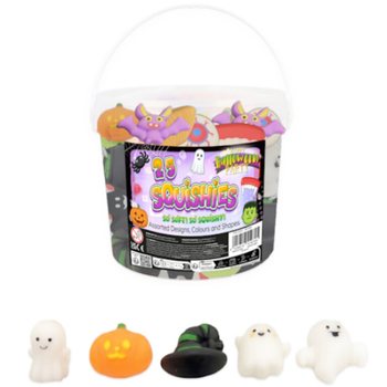 Hrekkjav&ouml;ku Squishy F&iacute;g&uacute;rur &iacute; F&ouml;tu (25 stk.)