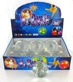 Glimmer skoppbolti - 6 cm (12 stk.)