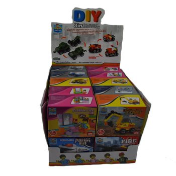 KUBBAR BRICKS - BLANDAÐAR GERÐIR Í DISPLAY (20 stk.)