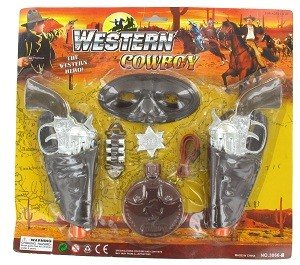 WESTERN COWBOY LEIKFANGASETT (6 stk.)