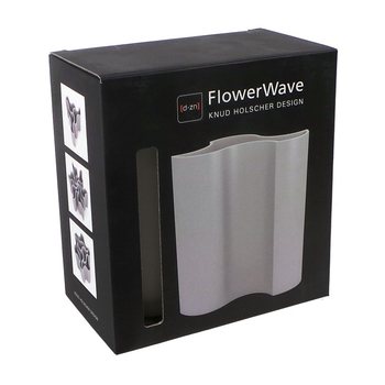 D-ZN - Blómavasi FLOWERWAVE - Hvítur (1 stk.)