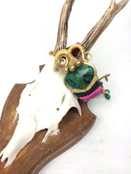 HANDMADE ORIGINALS Armband GREENSTONE Gult (1 stk.)