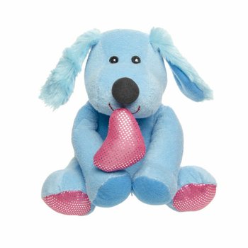 PLUSH HUNDUR ME&ETH; HJARTA - 17 CM - MIX LITIR (12 stk.)
