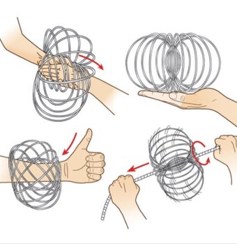 **RAGE 2018** Magic Rings / Flow Rings - Kinet&iacute;skur 3D T&ouml;frahringur - MULTI COLOR | &Aacute; SPJALDI (10 stk.)